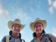 ABILENE VICTORS: N. Mexico cowboy on hot streak; bareback riding friends share title Bareback riders and friends Bill Tutor (on the left) and Jake Brown pose together after winning the Abilene, Kan. rodeo. Each man scored 85 points to tie for first at the rodeo, which celebrated its 75th anniversary this year.