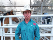 RODEO RETURNS: 75th anniversary of Abilene rodeo kicks off with top fifteen cowboys, veterans leading their events Trevor Kastner, Roff, Okla., leads the bull riding after the first night of the Wild Bill Hickok Rodeo in Abilene, Kansas.