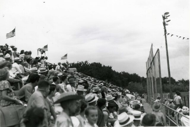 Wild Bill Hickok Rodeo in Abilene in 1940s Wild Bill Hickok Rodeo in Abilene in 1940s